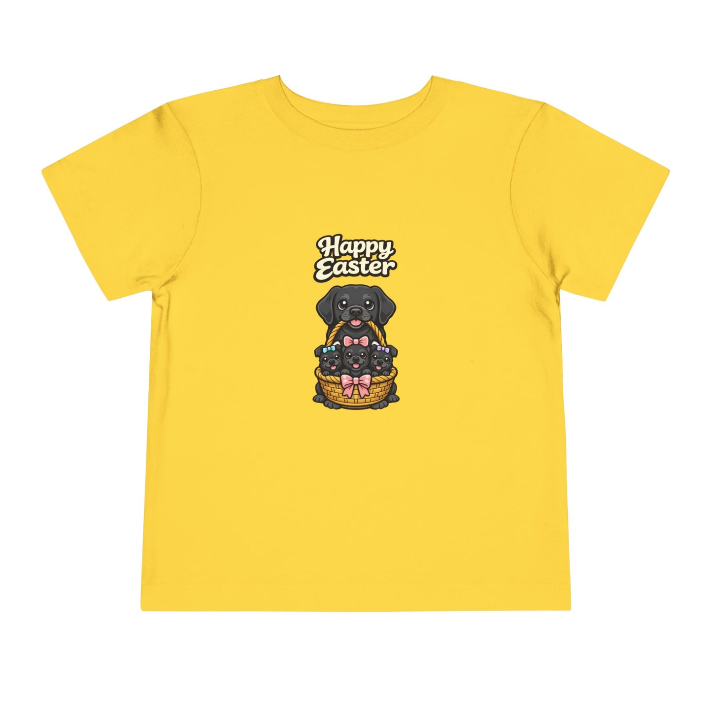 Black Labrador Retriever Family Happy Easter -- Toddler Dog Lover Tee