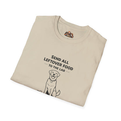 Send All Leftover Food to the Lab —  Black And White Minimalist Family Collection For Adult Dog Lovers