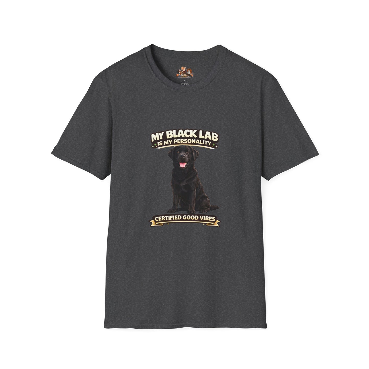My Black Lab Is My Personality – Certified Good Vibes – Personalized Dog Breed Shirt