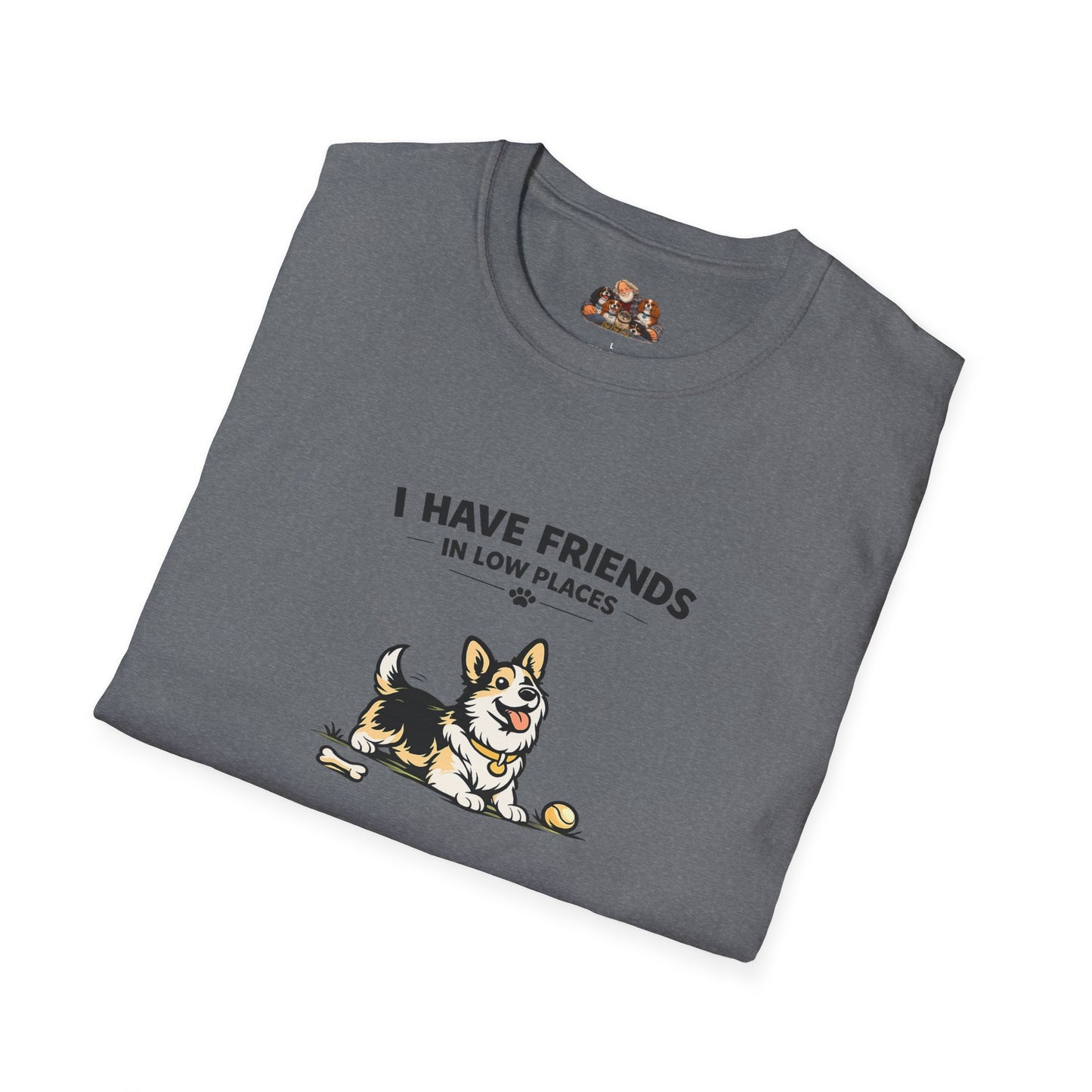 I Have Friends In Low Places  —  Soft-Color Minimalist Family Collection For Adult Dog Lovers