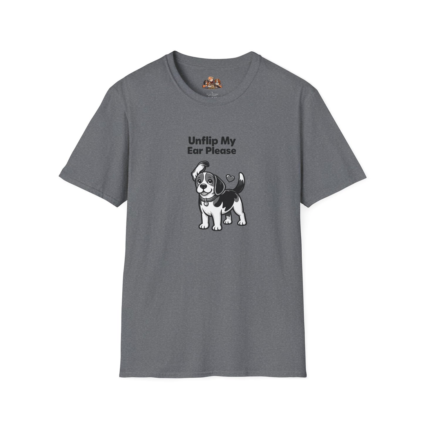 Unflip My Ear Please  —  Black And White Minimalist Family Collection For Adult Dog Lovers
