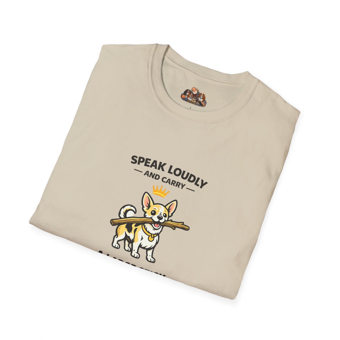 Speak Loudly And Carry A Large Stick  — Soft-Color Minimalist Family Collection For Adult Dog Lovers