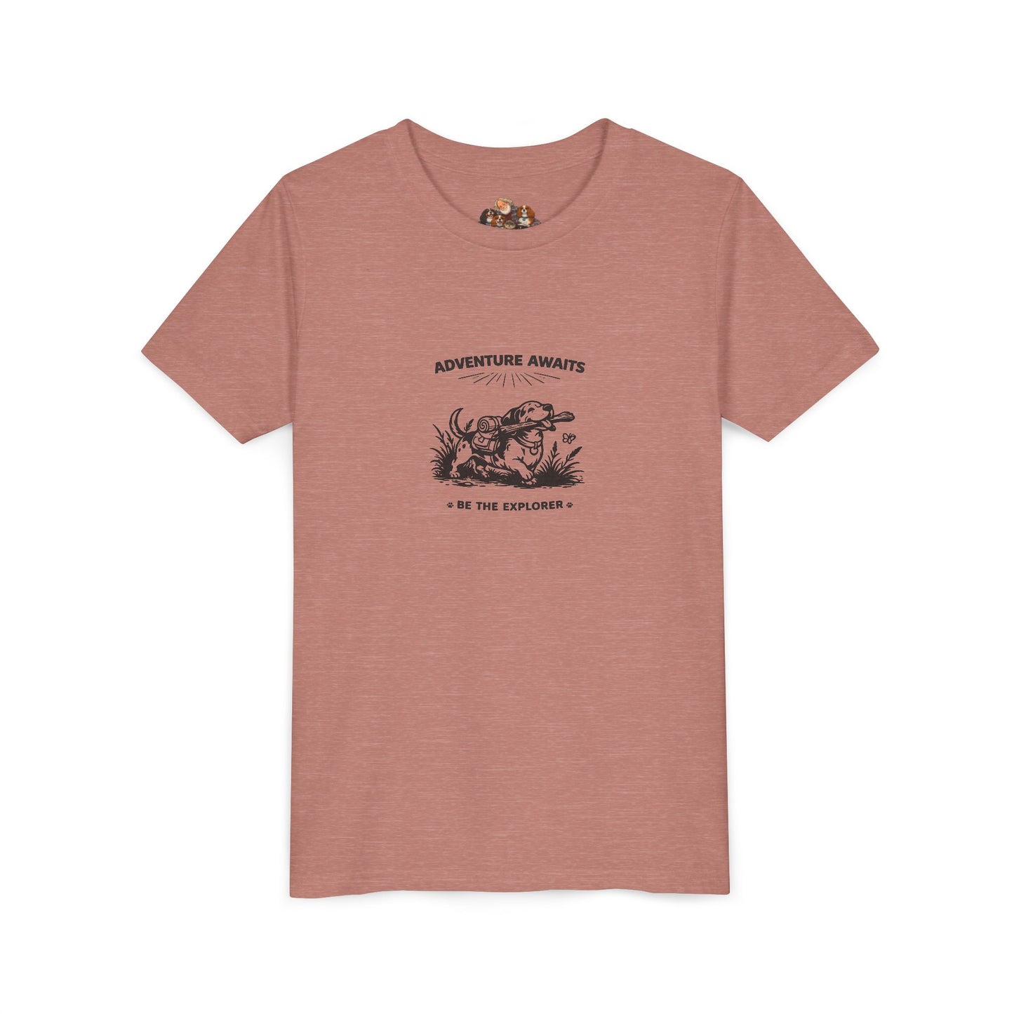 Adventure Awaits -- Youth Dog Lover Tee