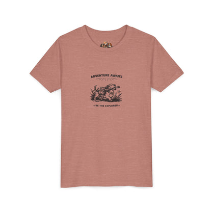 Adventure Awaits -- Youth Dog Lover Tee