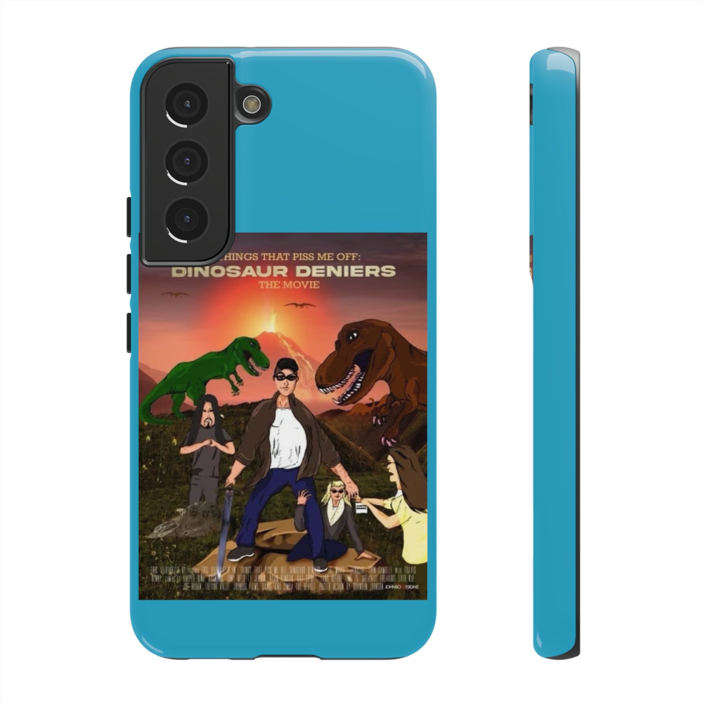 Dinosaur Deniers: The Movie Tough Phone Case (turquoise)