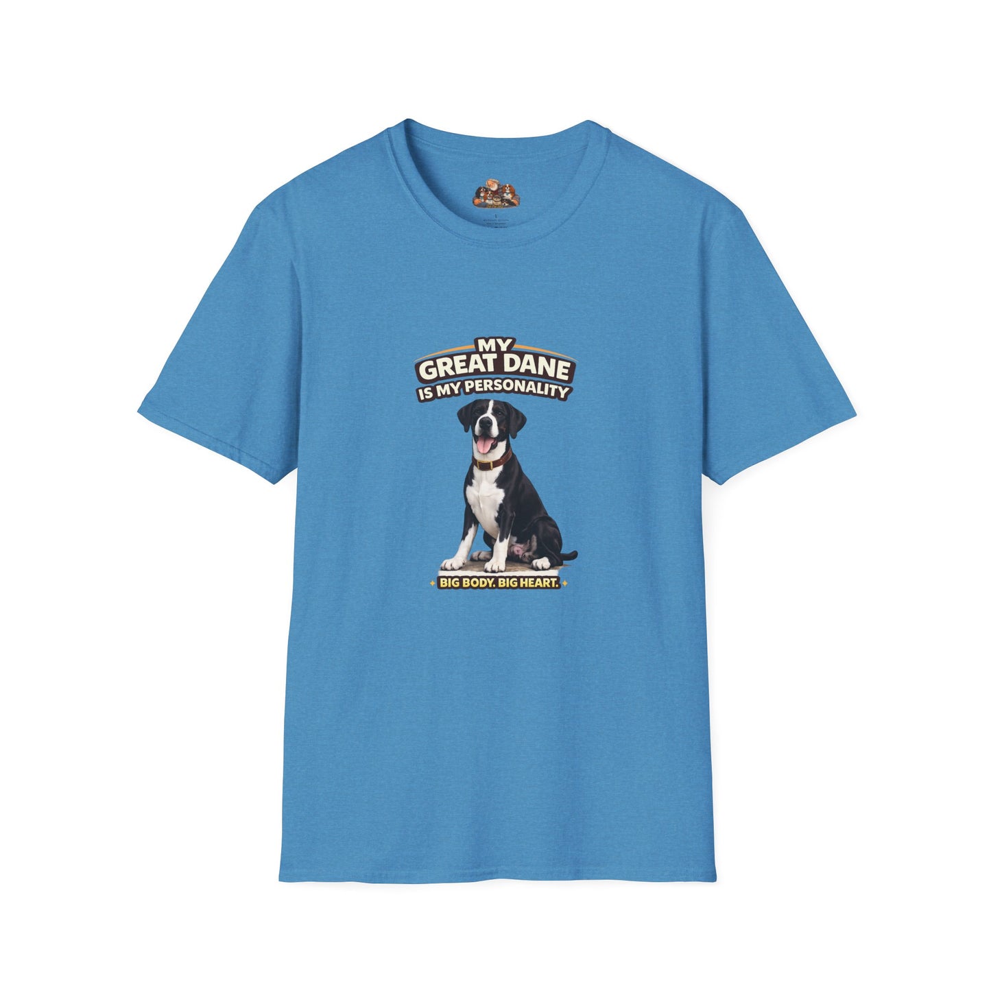 My Great Dane Is My Personality – Big Body Big Heart – Personalized Dog Breed Tee