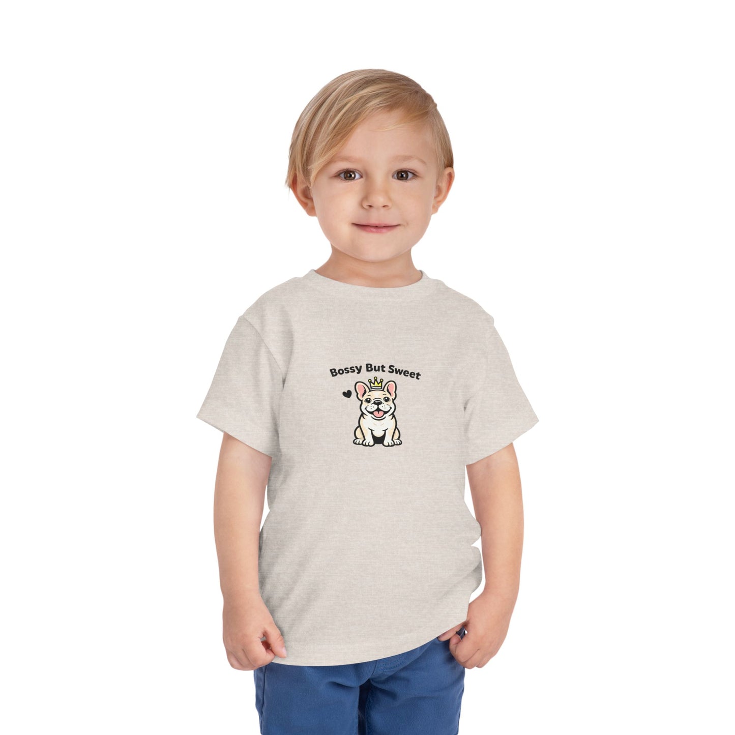 Bossy But Sweet -- Toddler Dog Lover Tee