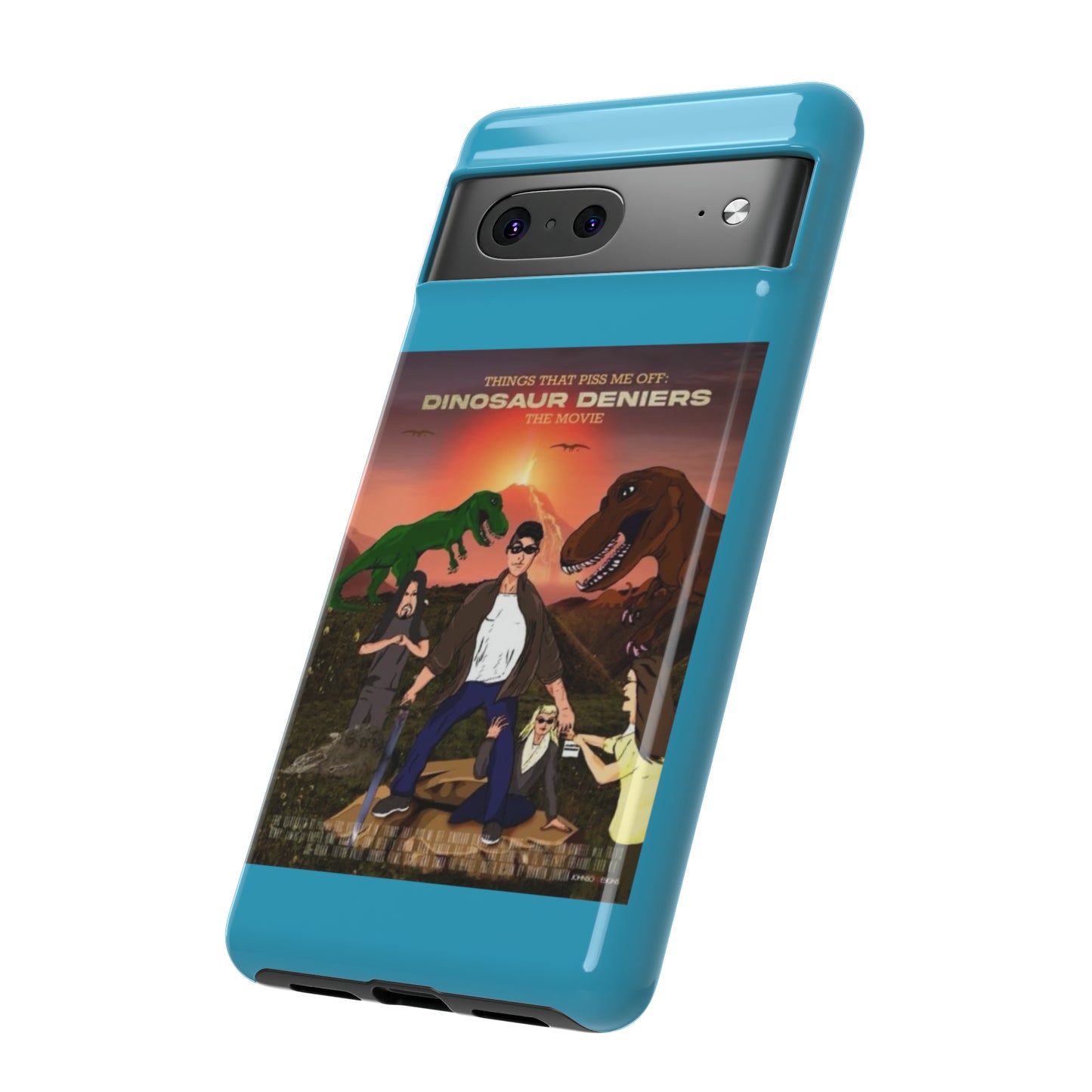 Dinosaur Deniers: The Movie Tough Phone Case (turquoise)