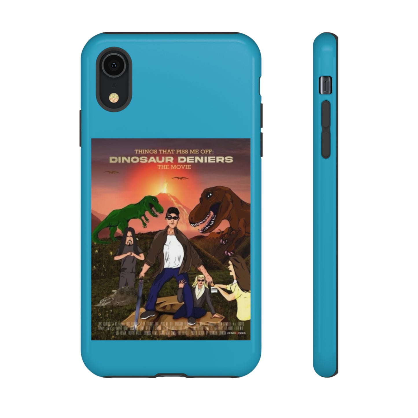 Dinosaur Deniers: The Movie Tough Phone Case (turquoise)