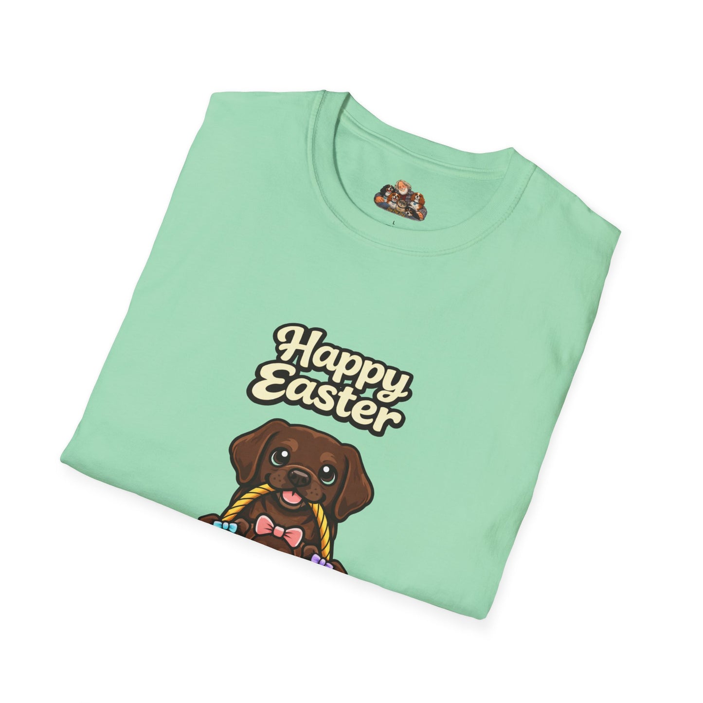 Chocolate Labrador Family "Happy Easter"