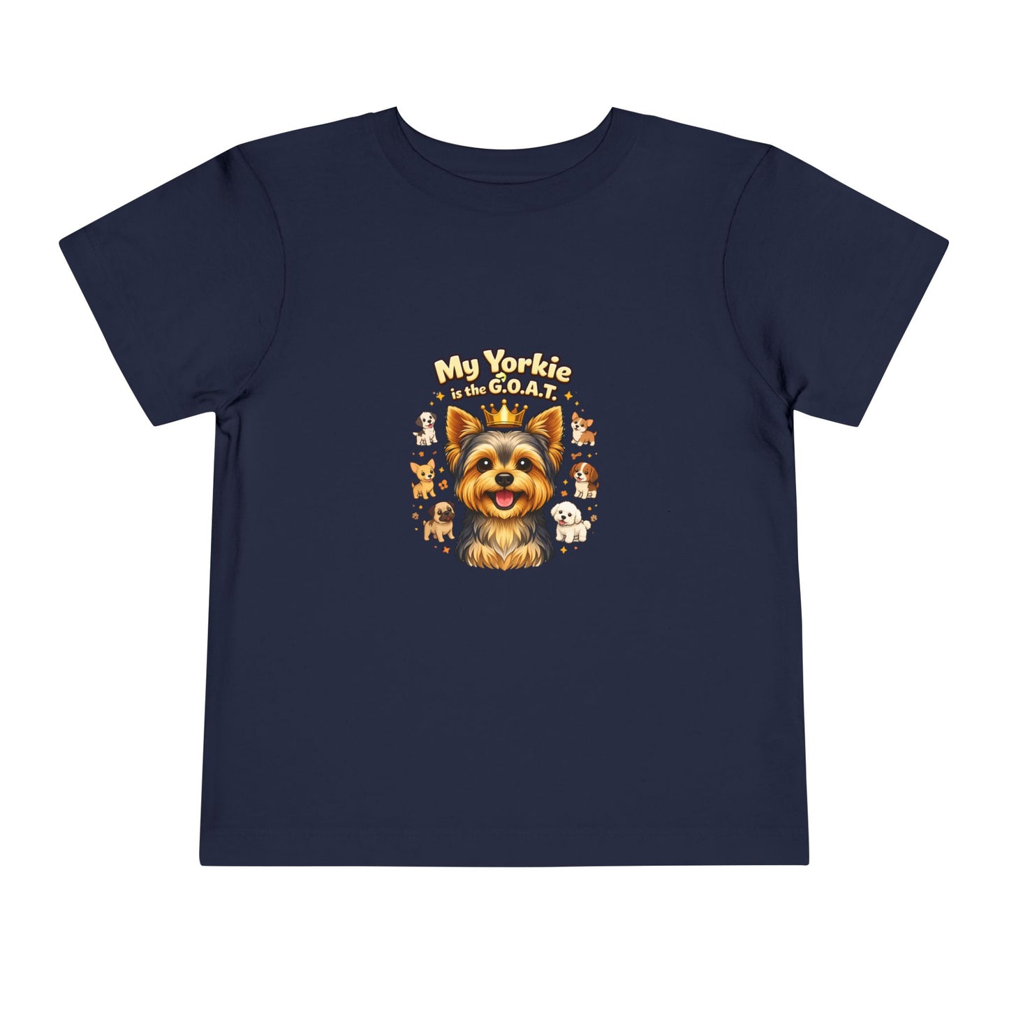 Let your toddler show their pride -- "My Yorkie is the G.O.A.T." – Toddler T-Shirt