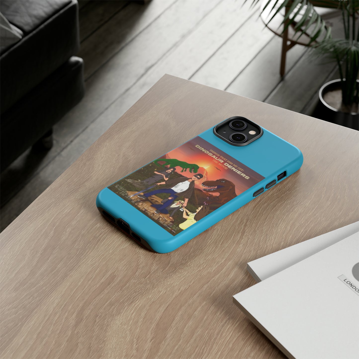 Dinosaur Deniers: The Movie Tough Phone Case (turquoise)