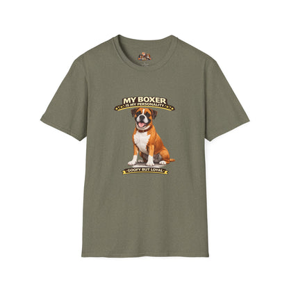 My Boxer Is My Personality -- Personalized Dog Breed T-Shirt