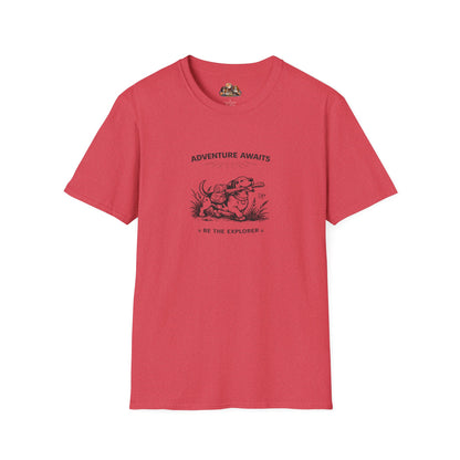 Adventure Awaits Be The Explorer  —  Black And White Minimalist Family Collection For Adult Dog Lovers