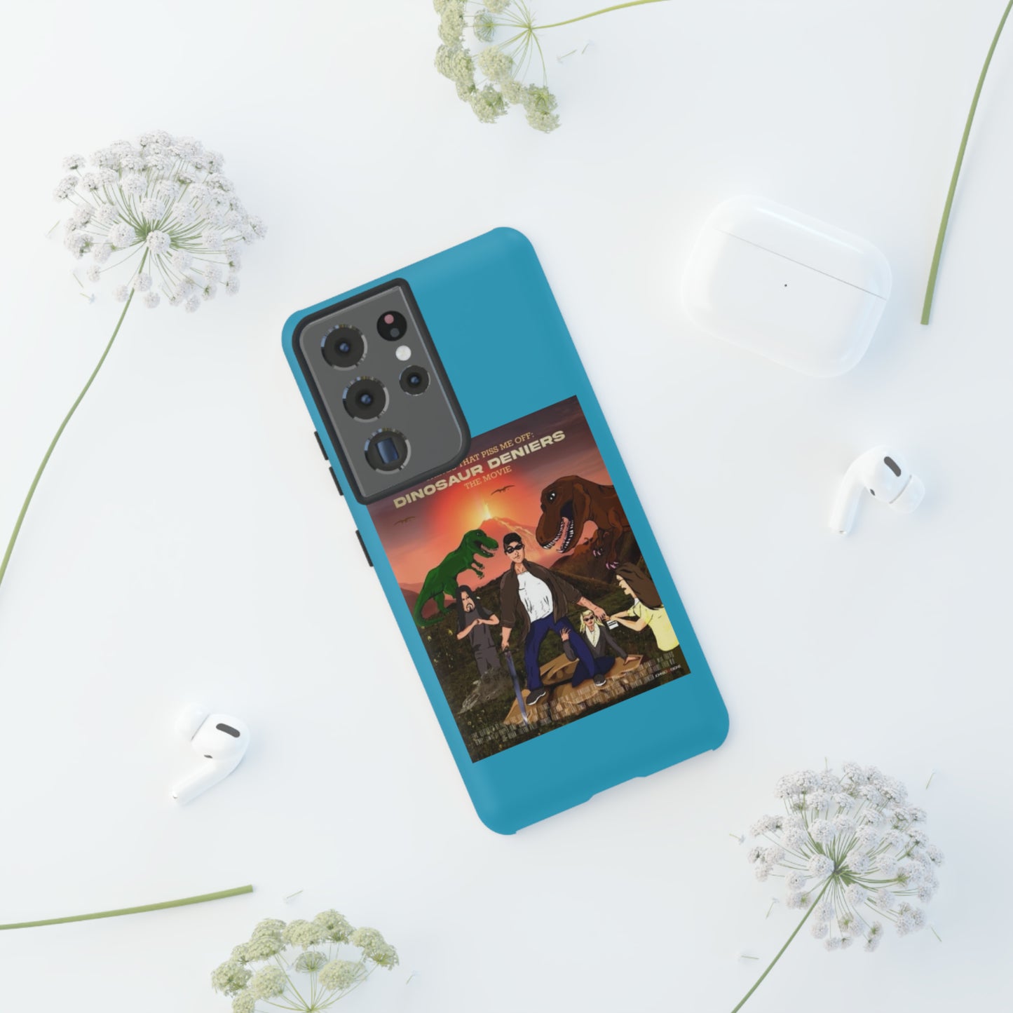 Dinosaur Deniers: The Movie Tough Phone Case (turquoise)