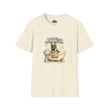 Bath Time Drama Club – Personalized Dog Spa T-Shirt – Paw Spa Days Remembered