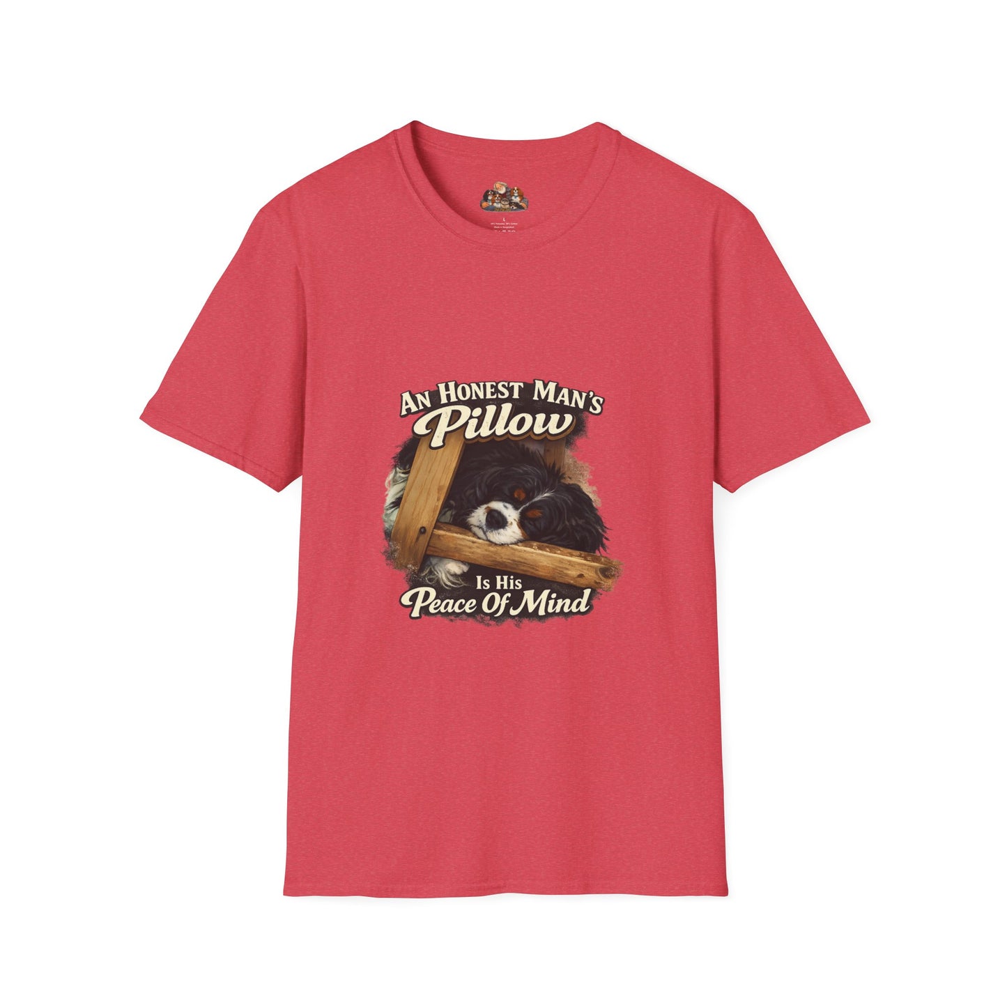 An Honest Man's Pillow Is His Peace Of Mind  —  Dog Lover T-Shirt
