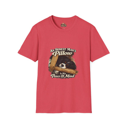 An Honest Man's Pillow Is His Peace Of Mind  —  Dog Lover T-Shirt