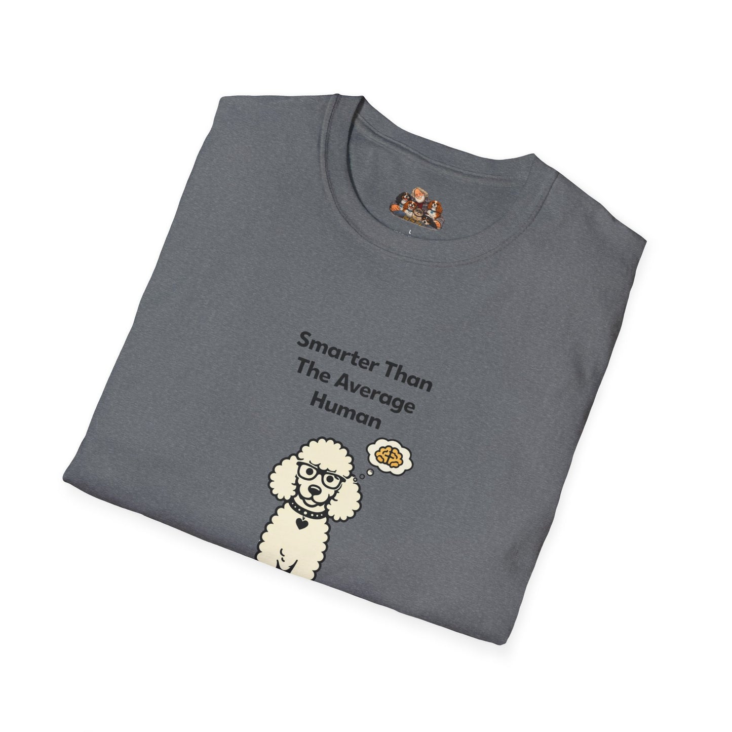 Smarter Than The Average Human  —  Soft-Color Minimalist Family Collection For Adult Dog Lovers