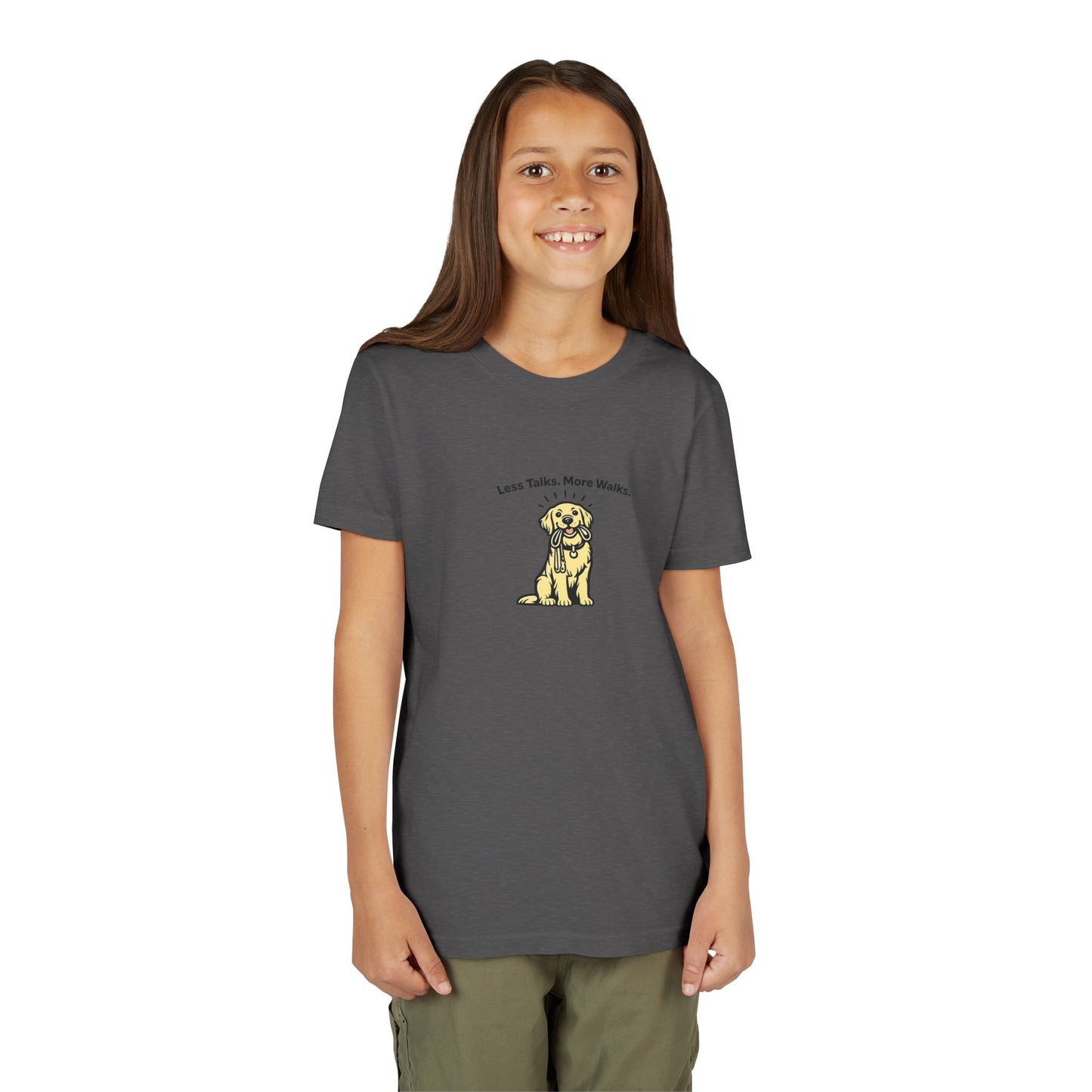 Less Talks. More Walks. -- Youth Dog Lover Tee