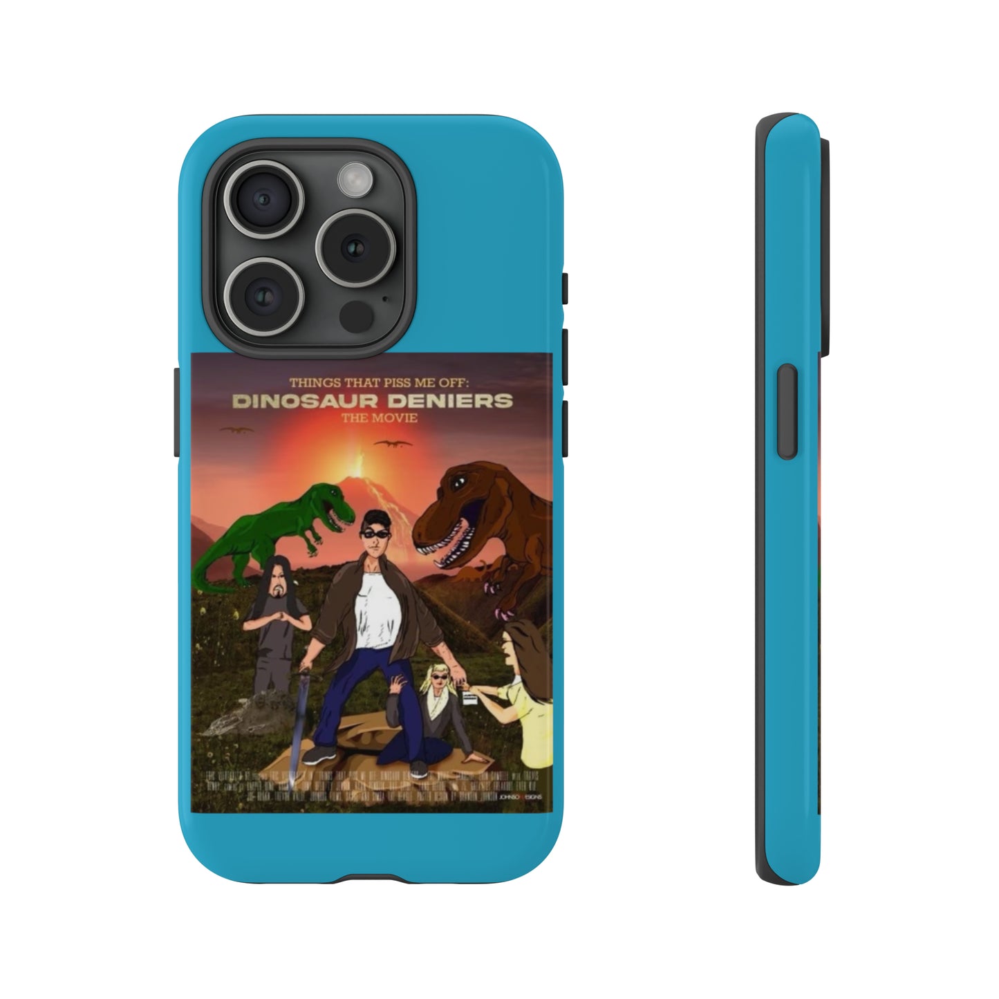 Dinosaur Deniers: The Movie Tough Phone Case (turquoise)