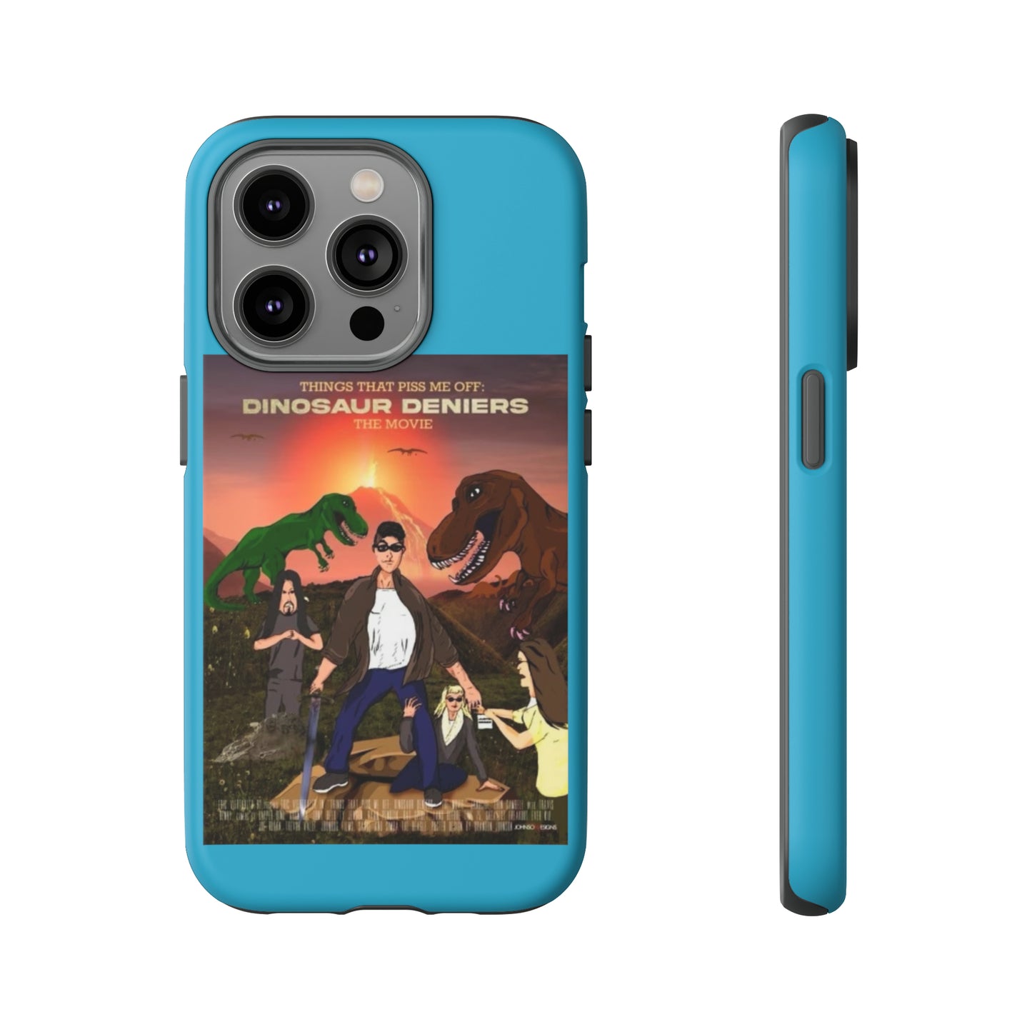 Dinosaur Deniers: The Movie Tough Phone Case (turquoise)