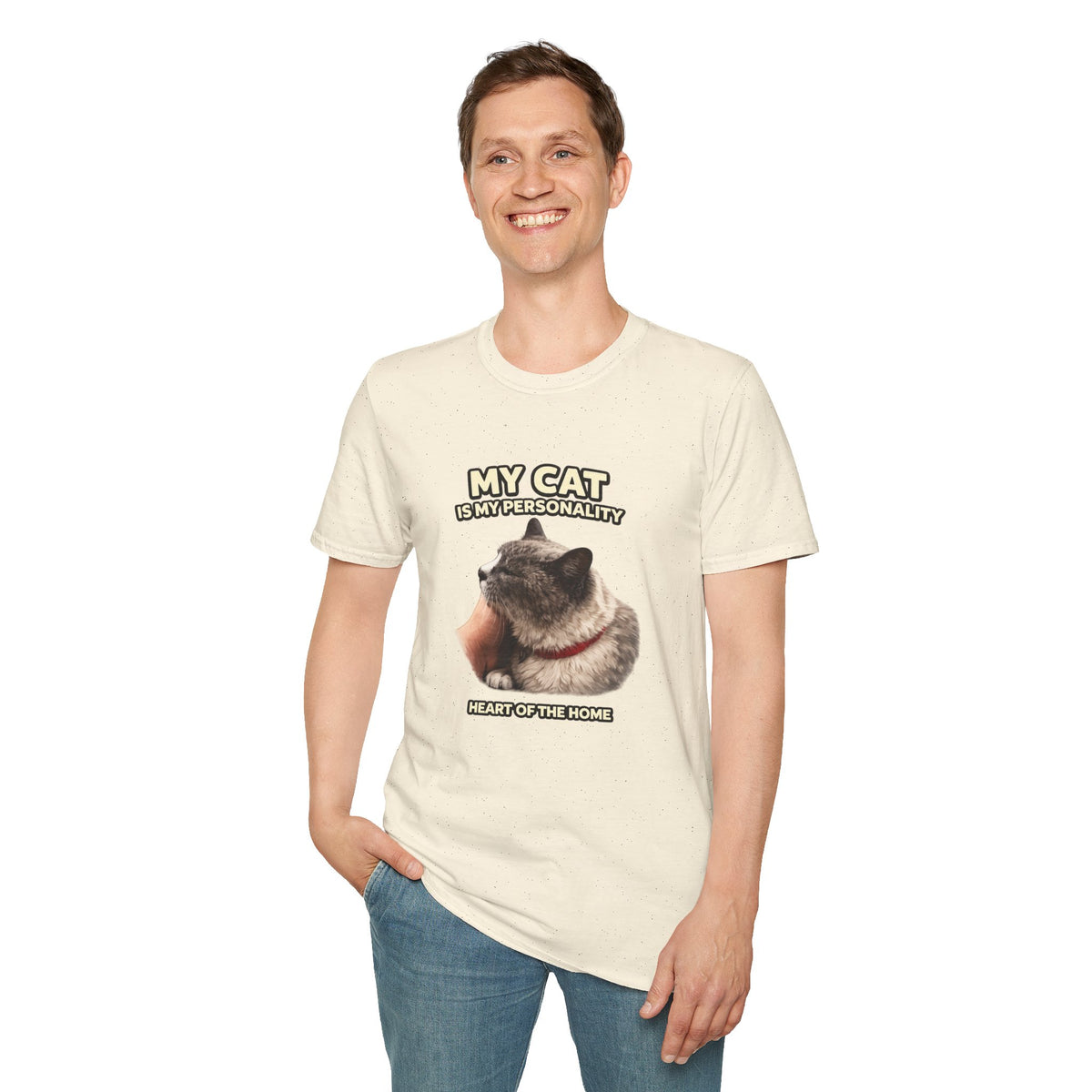 My Cat Is My Personality – "The Heart Of The Home" – Personalized Custom Cat Shirt