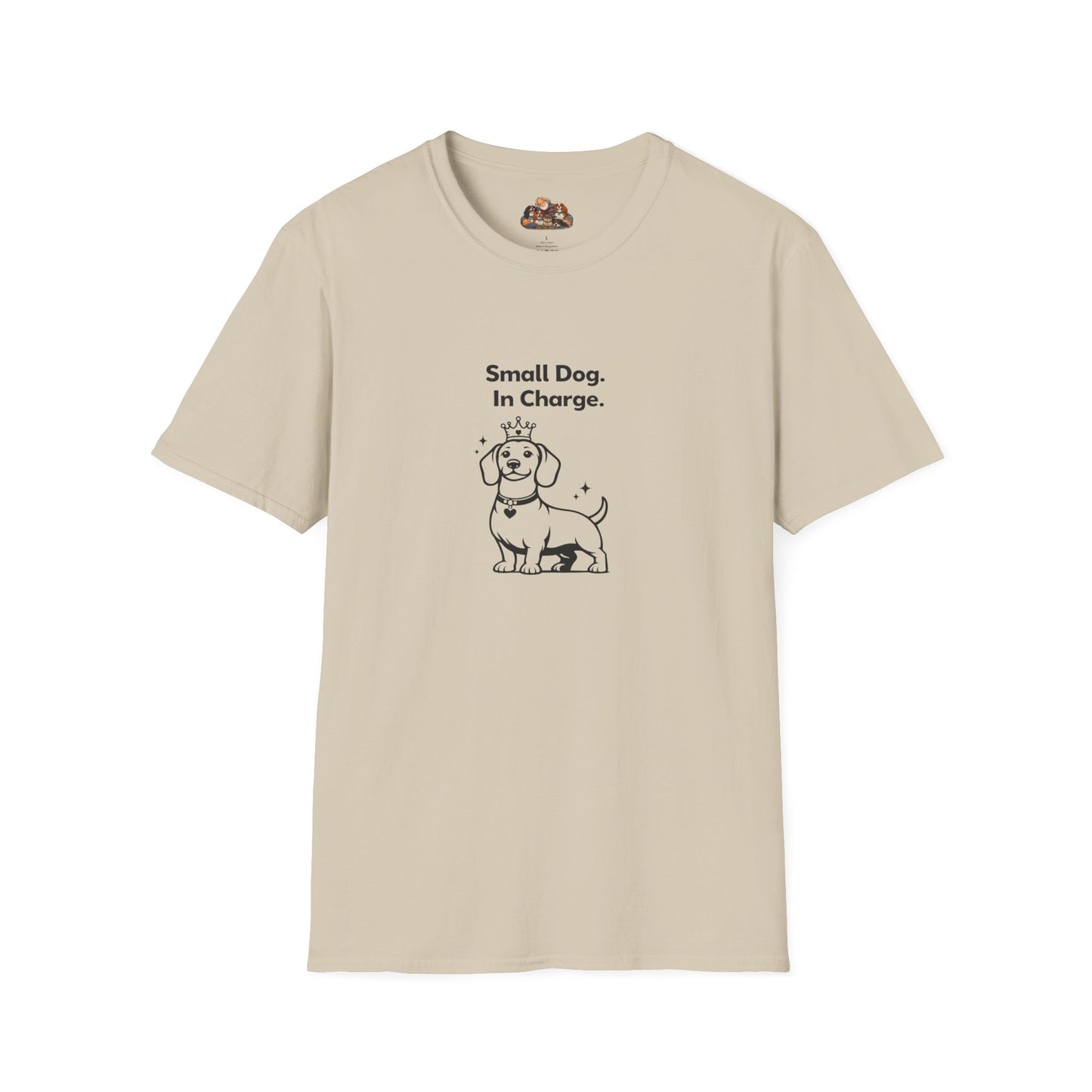 Small Dog. In Charge. —  Dog Lover T-Shirt