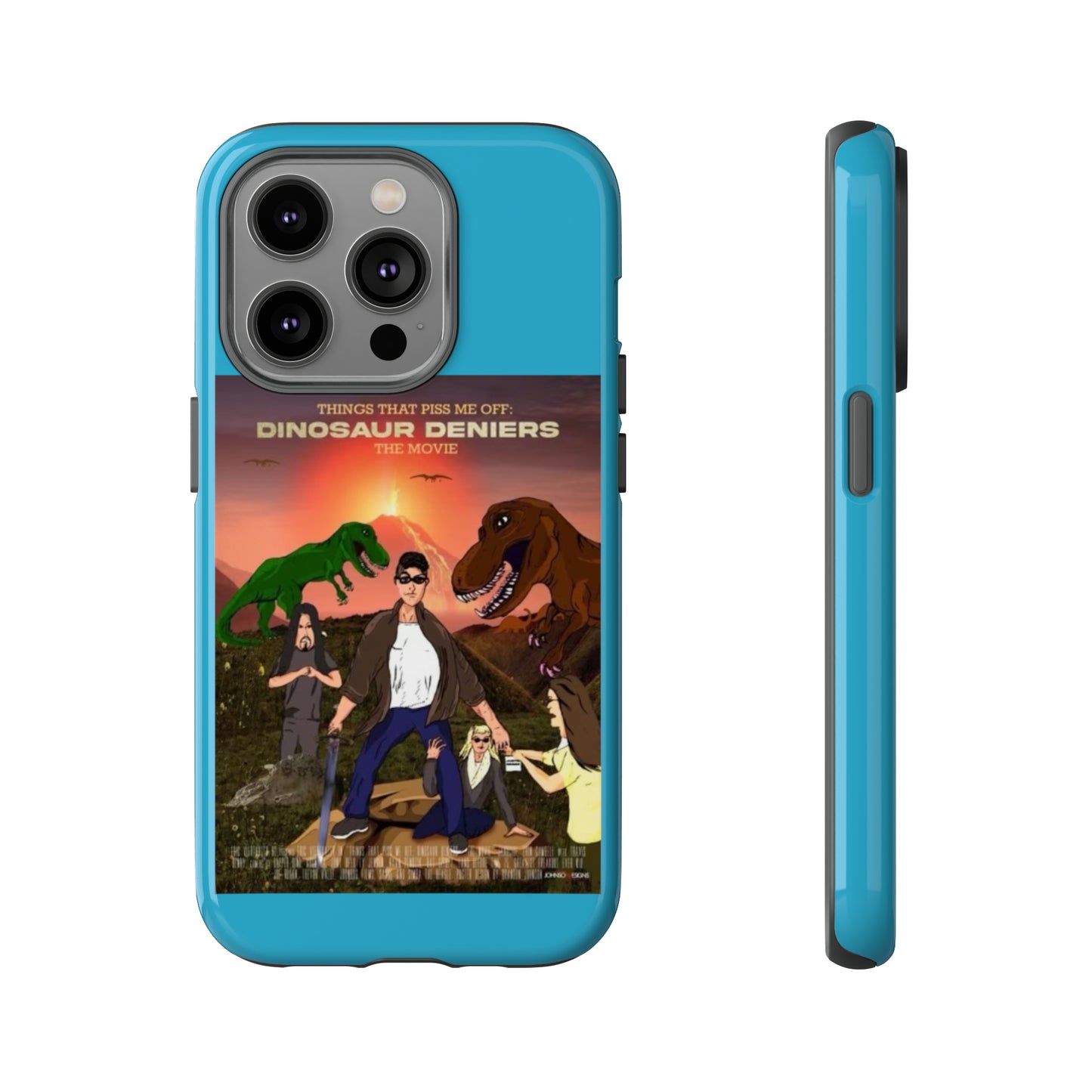 Dinosaur Deniers: The Movie Tough Phone Case (turquoise)