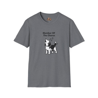 Member Of The Chorus  —  Black And White Minimalist Family Collection For Adult Dog Lovers