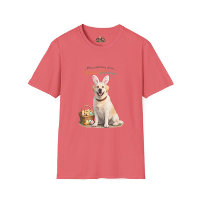 Yellow Lab Treat Antenna™ – Easter Yellow Lab Lover T-Shirt
