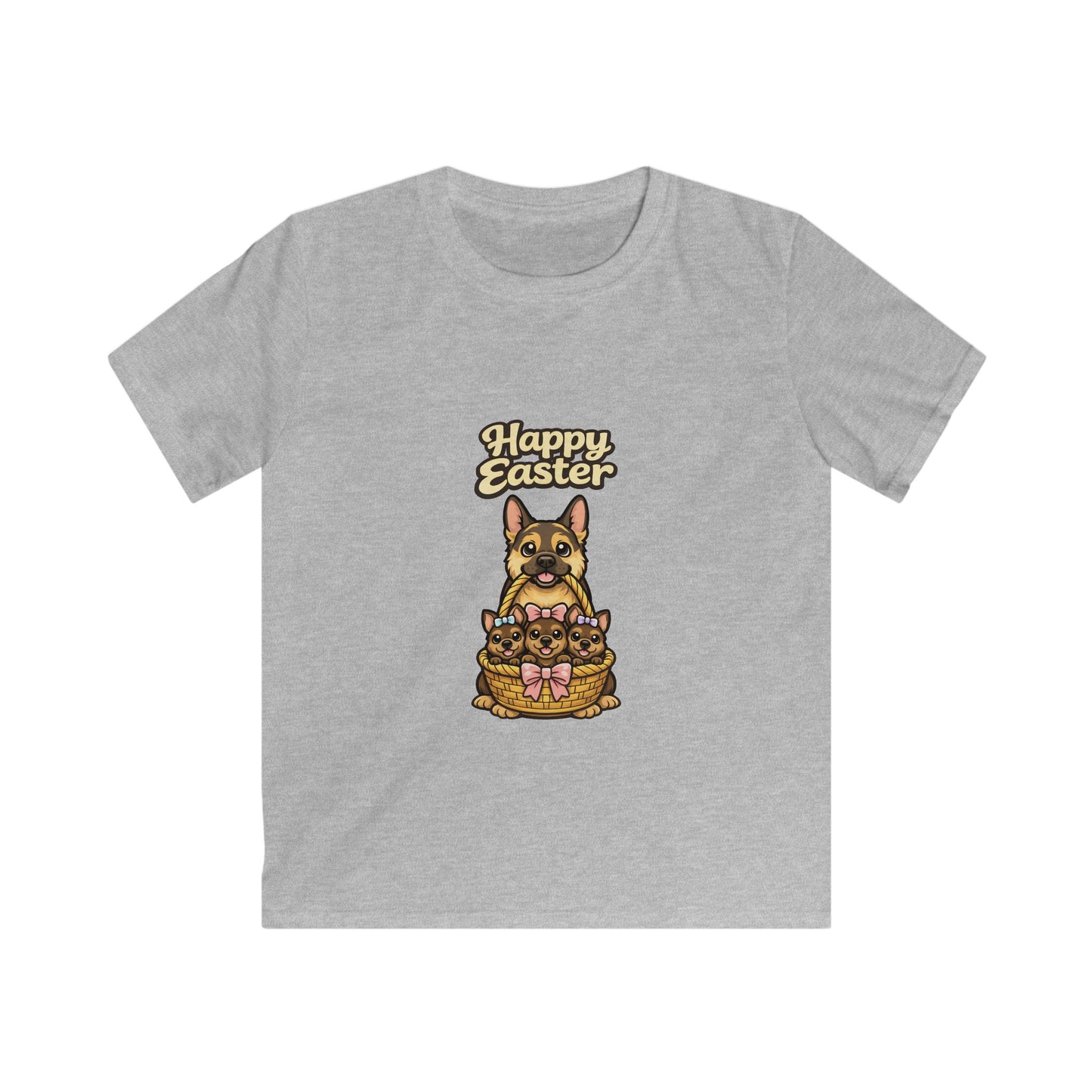 German Shepherd Family Happy Easter — Youth Dog Lover Tee
