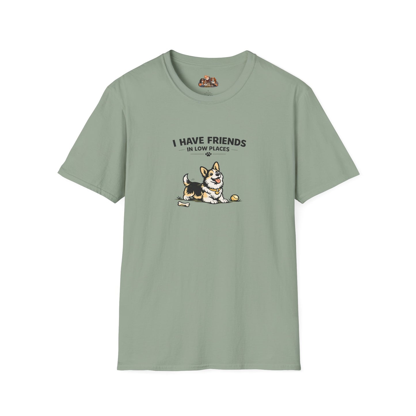 I Have Friends In Low Places  —  Soft-Color Minimalist Family Collection For Adult Dog Lovers