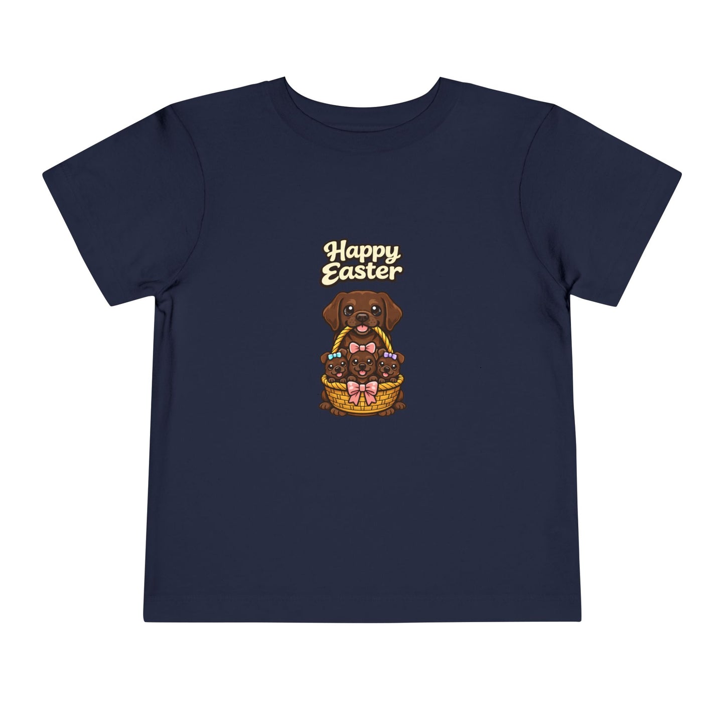 Chocolate Labrador Retriever Family Happy Easter -- Toddler Dog Lover Tee
