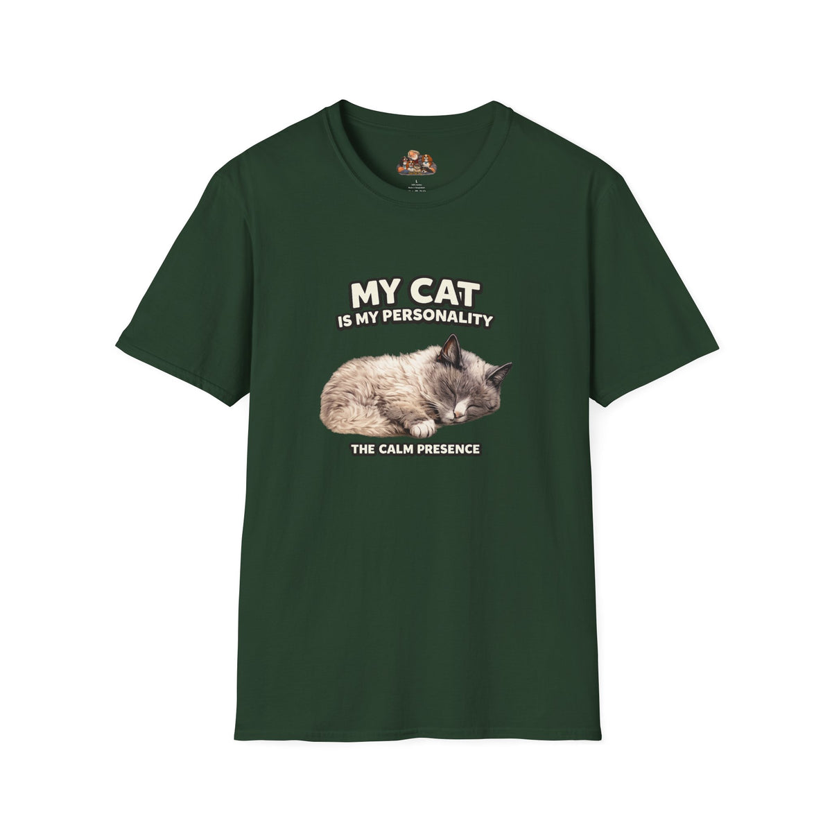 My Cat Is My Personality – "The Calm Presence" – Personalized Custom Cat Shirt