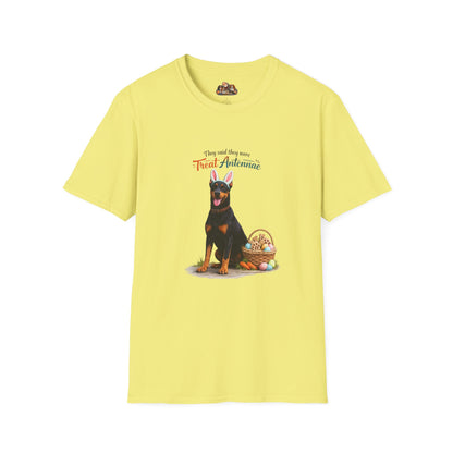Doberman Treat Antenna™ – Easter Dog Lover Tee