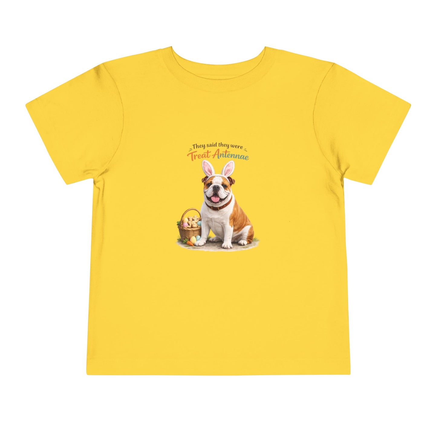 Bulldog Treat Antennae™ -- Toddler Dog Lover Tee