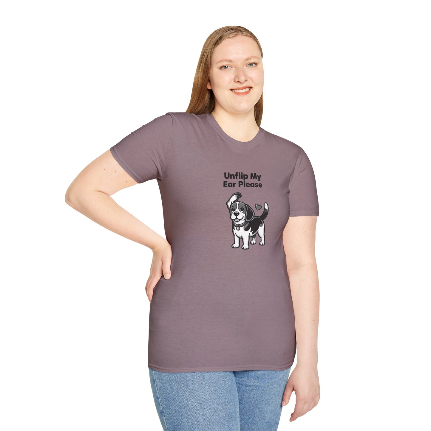 Unflip My Ear Please  —  Black And White Minimalist Family Collection For Adult Dog Lovers