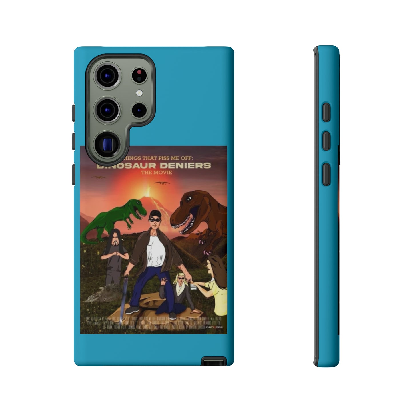 Dinosaur Deniers: The Movie Tough Phone Case (turquoise)