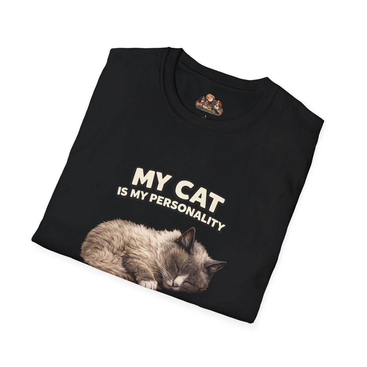 My Cat Is My Personality – "The Gentle Presence" – Personalized Custom Cat Shirt