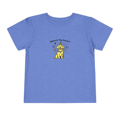 Where's The Party?  -- Toddler Dog Lover Tee
