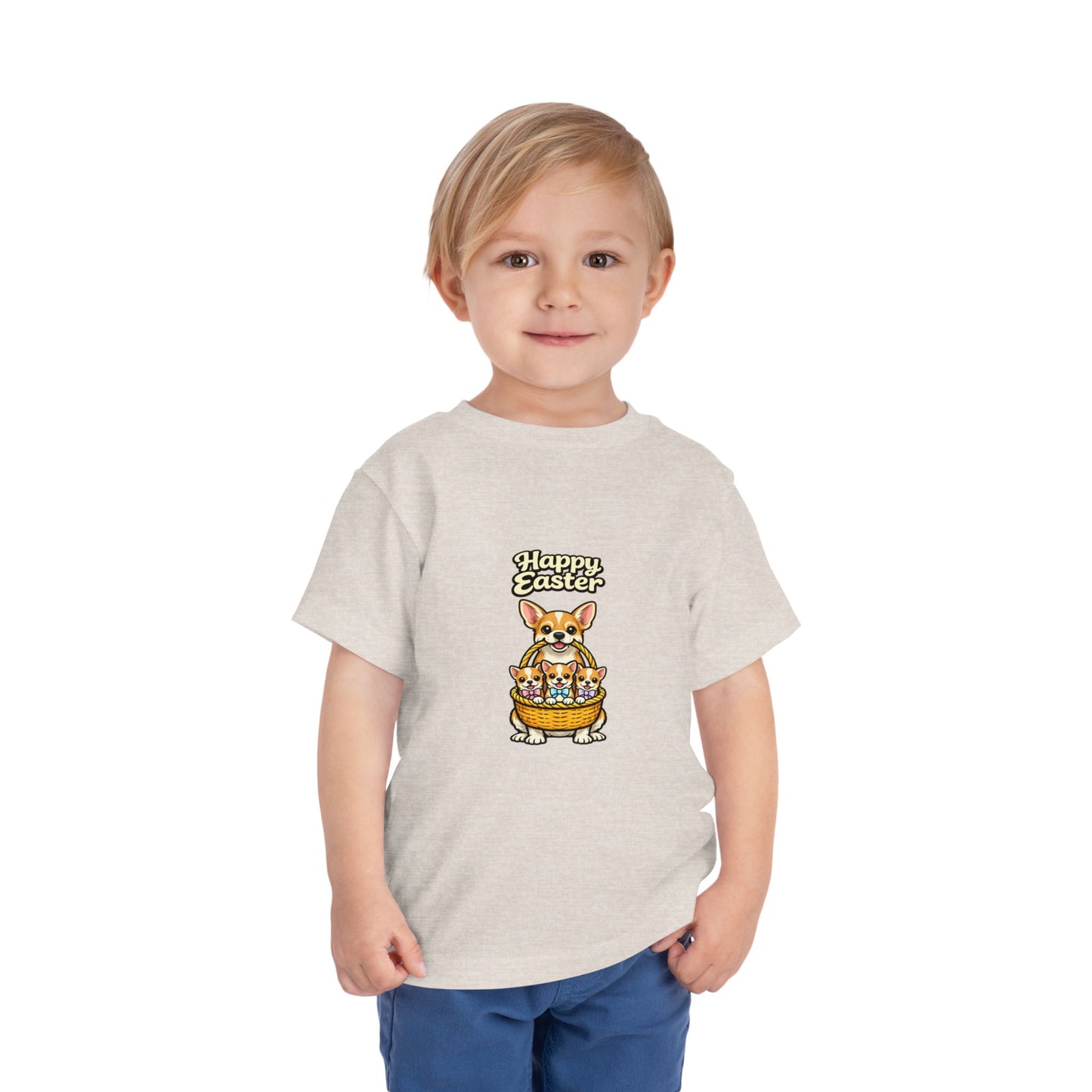 Chihuahua Family Happy Easter -- Toddler Dog Lover Tee