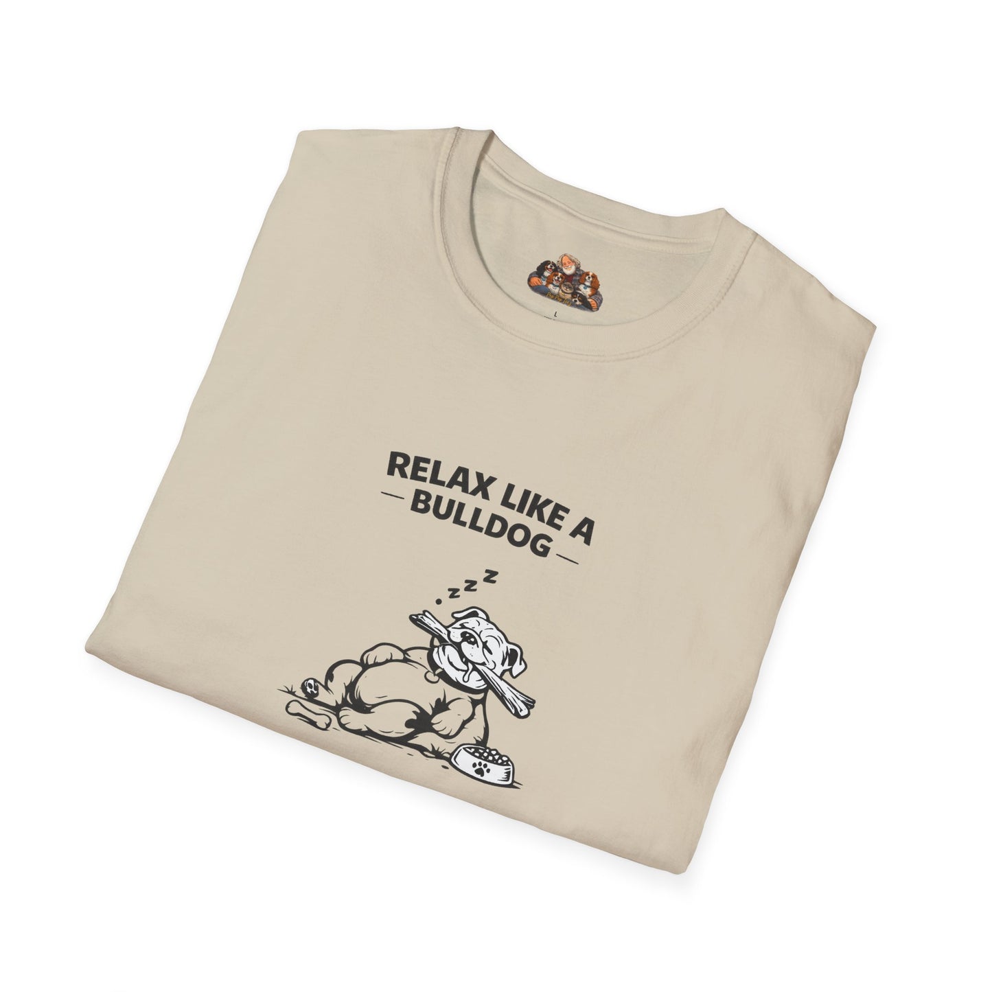 Relax Like A Bulldog  —  Black And White Minimalist Family Collection For Adult Dog Lovers