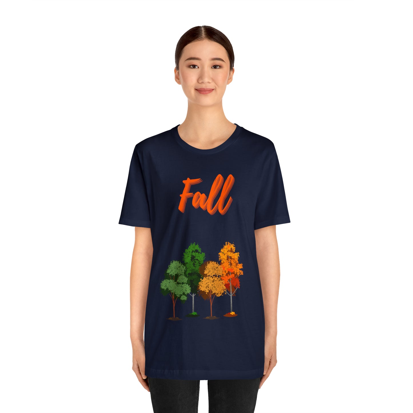 Fall Trees Unisex Jersey Short Sleeve Tee