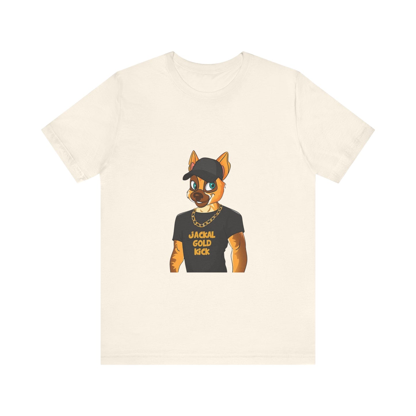 ‘Jackal Gold Kick’ Unisex Jersey Short Sleeve Tee