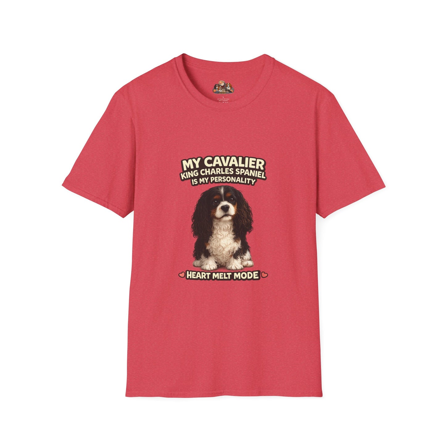 My Cavalier King Charles Spaniel Is My Personality – Heart Melt Mode – Personalized Dog Breed Tee