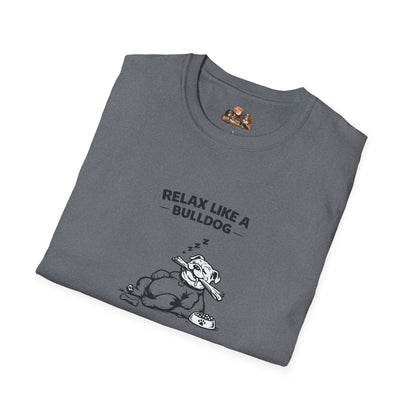 Relax Like A Bulldog  —  Black And White Minimalist Family Collection For Adult Dog Lovers