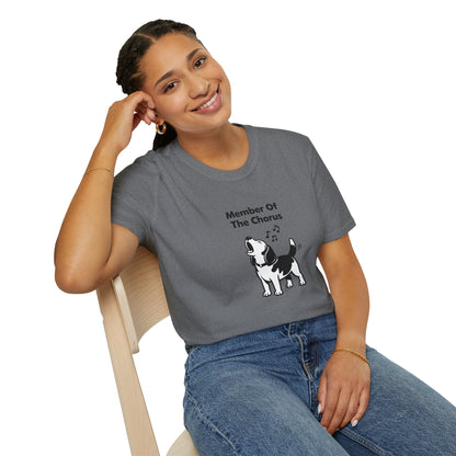 Member Of The Chorus  —  Black And White Minimalist Family Collection For Adult Dog Lovers