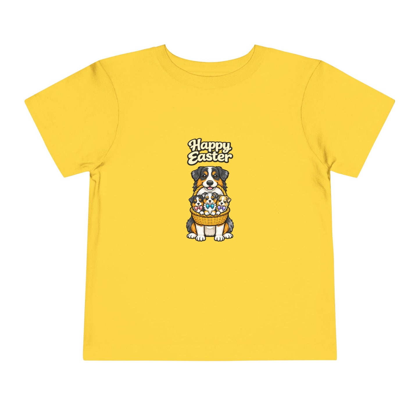 Australian Shepherd Family Happy Easter -- Toddler Dog Lover Tee