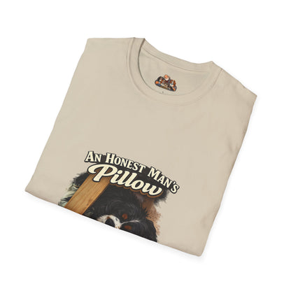 An Honest Man's Pillow Is His Peace Of Mind  —  Dog Lover T-Shirt